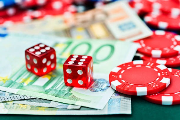 Mobile app interface showing live football and casino games